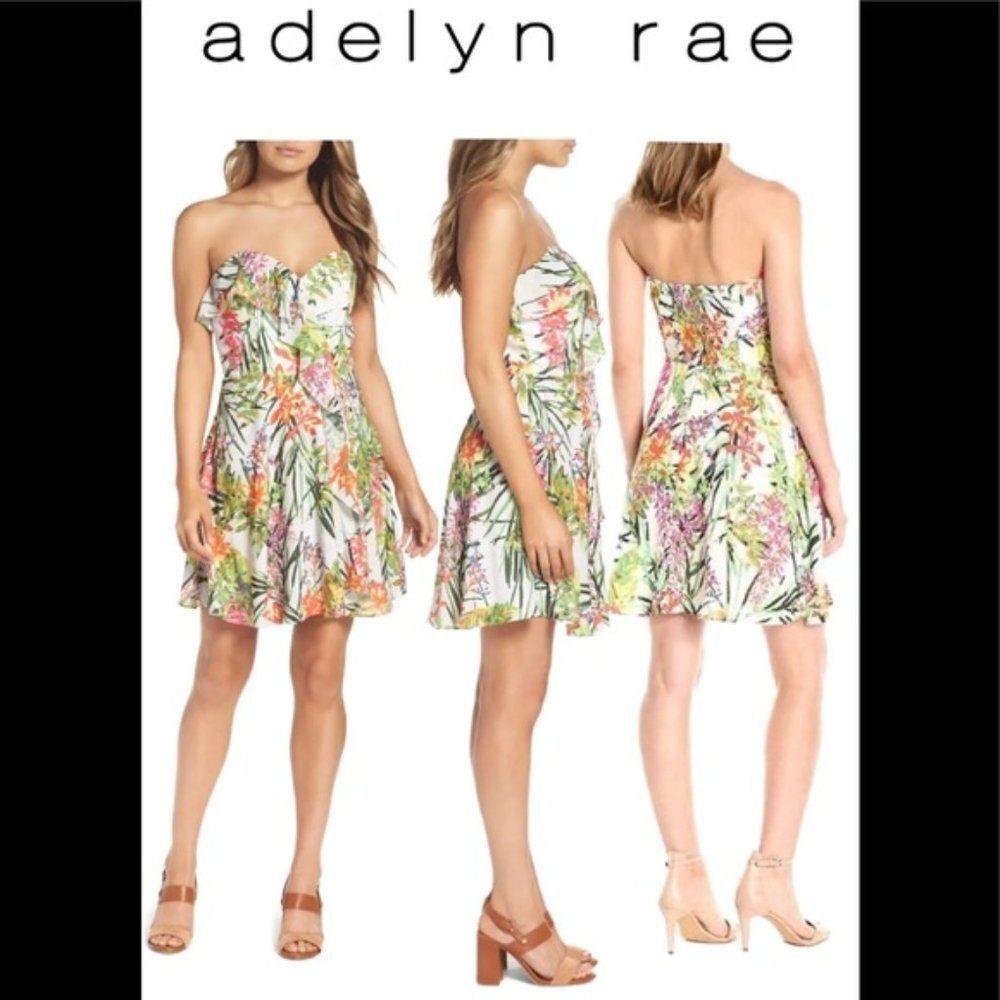 Adelyn Rae Dress White floral size M
